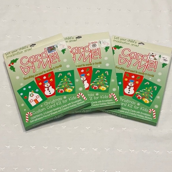 Cards by Me! Christmas Custom Card Kit for Kids Three Cards w/Envelopes - Picture 4 of 5